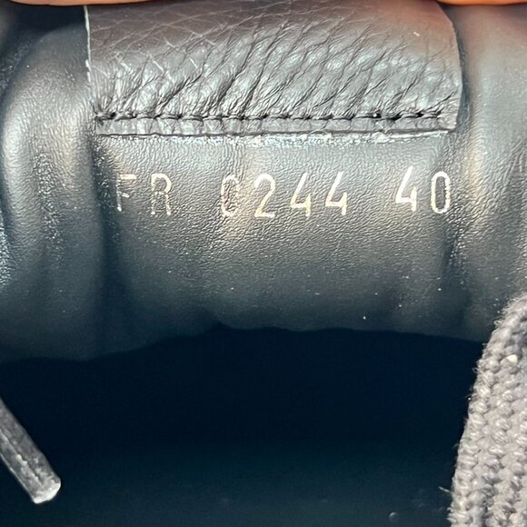 Givenchy Town Low Men Nubuck and Leather Sneakers Black Tan Size 40 - Picture 5 of 11